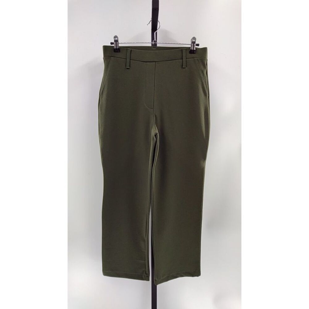 Quince Olive Green Straight-Leg Pants